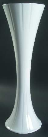 Fleur White 19" Vase