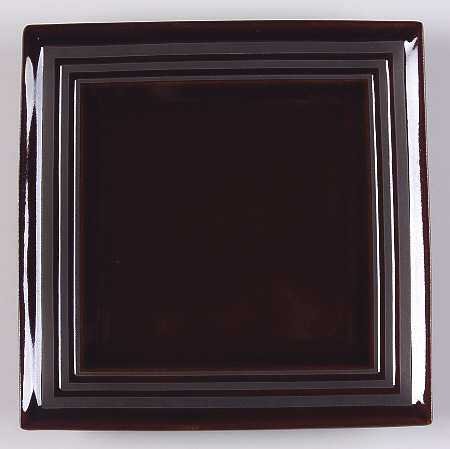 Parallels Mahogany Salad Plate