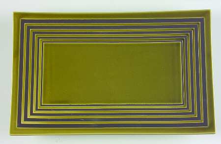 Parallels Sage 11" Rectangular Serving Platter by Block