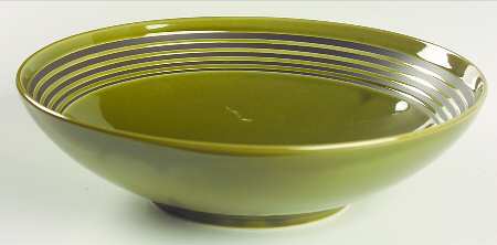 Parallels Sage 11" Round Vegetable Bowl by Block