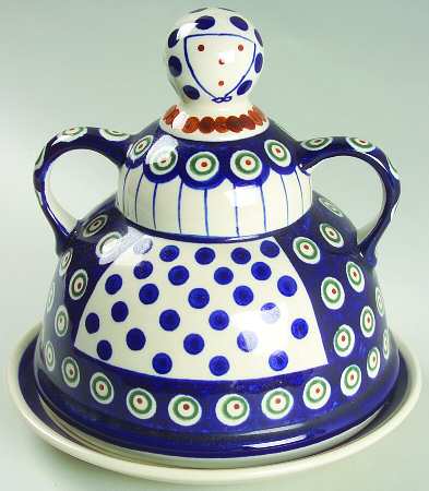 Traditional Cheese Lady W/Lid (Round)