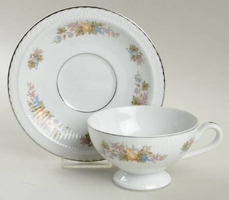 Autumn Fantasy Footed Cup & Saucer Set
