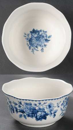Blue Ridge Rose Coupe Cereal Bowl