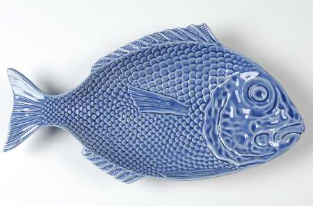 Fish Blue 15" Fish Shaped Platter