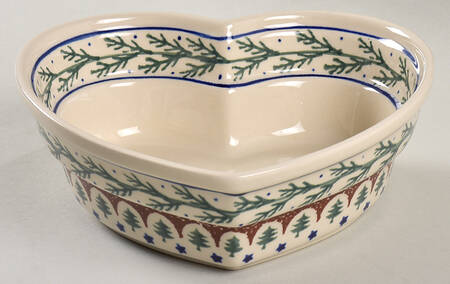 Evergreen 8" Heart Shaped Bowl