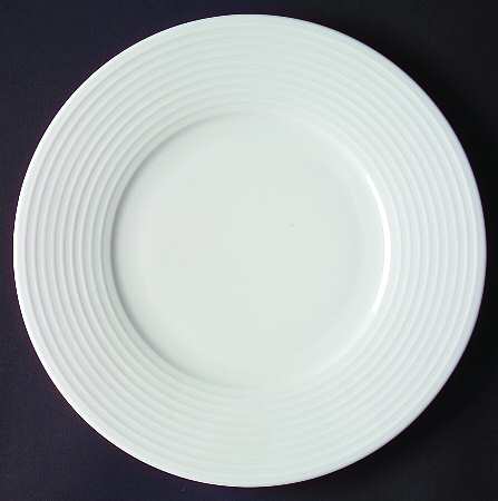 Concentric White Salad/Dessert Plate