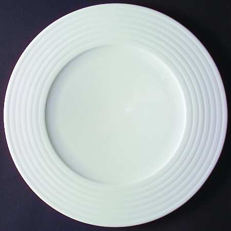 Concentric White Service Plate (Charger)