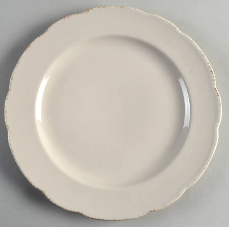 Palazzo Cream Dinner Plate