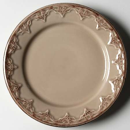 Lisbon Taupe Salad Plate