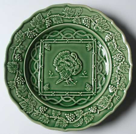 Turkey Green Luncheon Plate