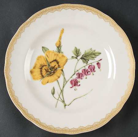 Crochet Flowers Salad Plate