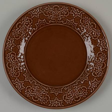 Phoebe Chocolate Salad Plate
