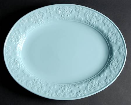 Phoebe Mint 15" Oval Serving Platter