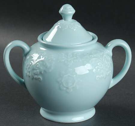 Phoebe Mint Sugar Bowl & Lid