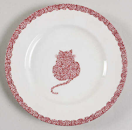 Calico Red Child's Plate