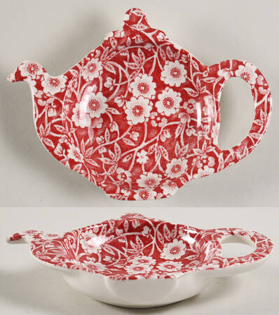 Calico Red Tea Bag Holder