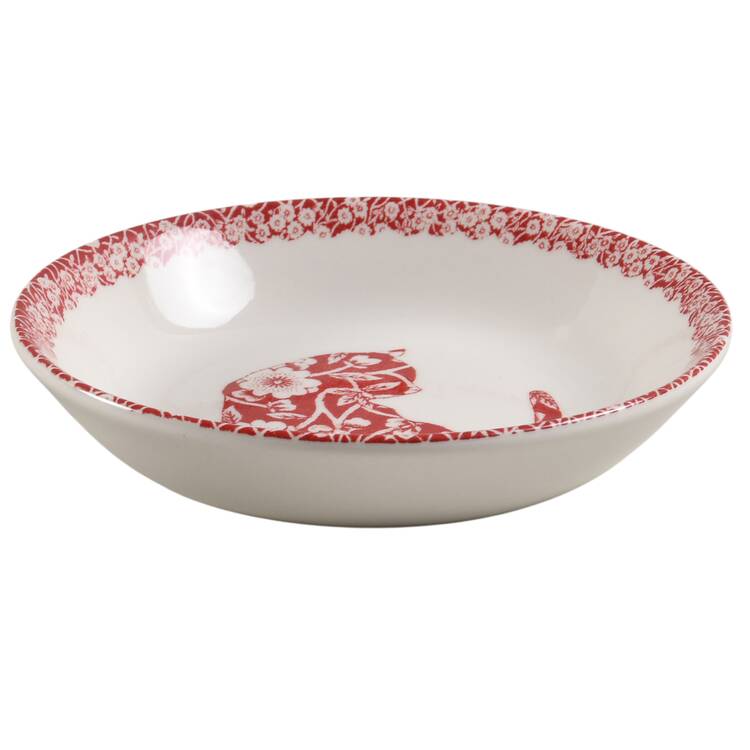 Calico Red Butter Pat