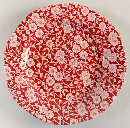 Calico Red Salad Plate