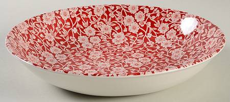 Calico Red 9" Individual Pasta Bowl