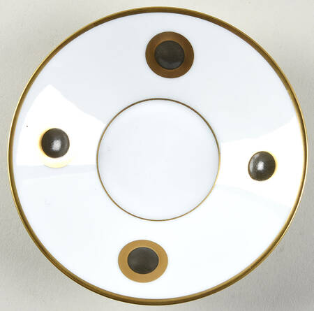 Ithaque Gold Saucer for Flat Cup