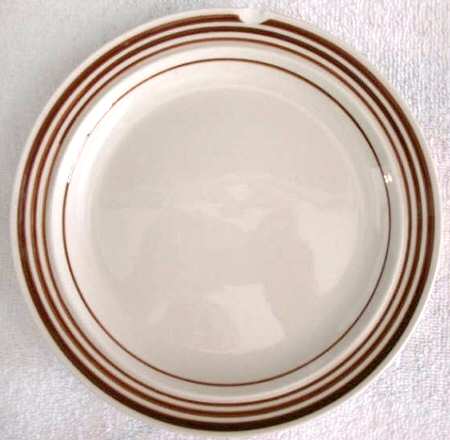 Concentric Brown Salad Plate