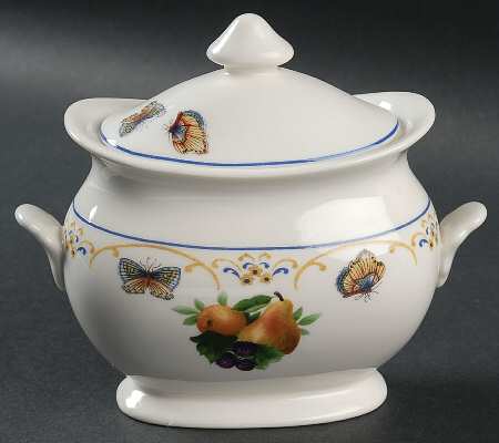 Butterfly Orchard Sugar Bowl & Lid