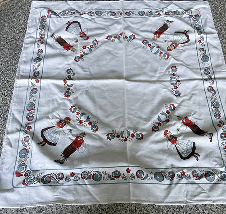 Hardanger Dancers Cloth Napkin
