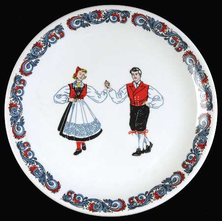 Hardanger Dancers Bread & Butter Plate