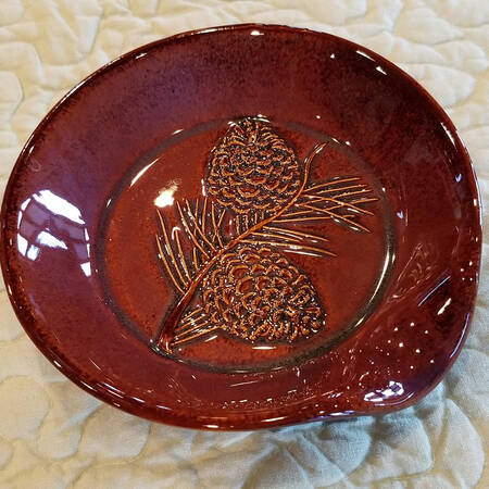 Fusion Pinecone Spoon Rest/Holder (Holds 1 Spoon)