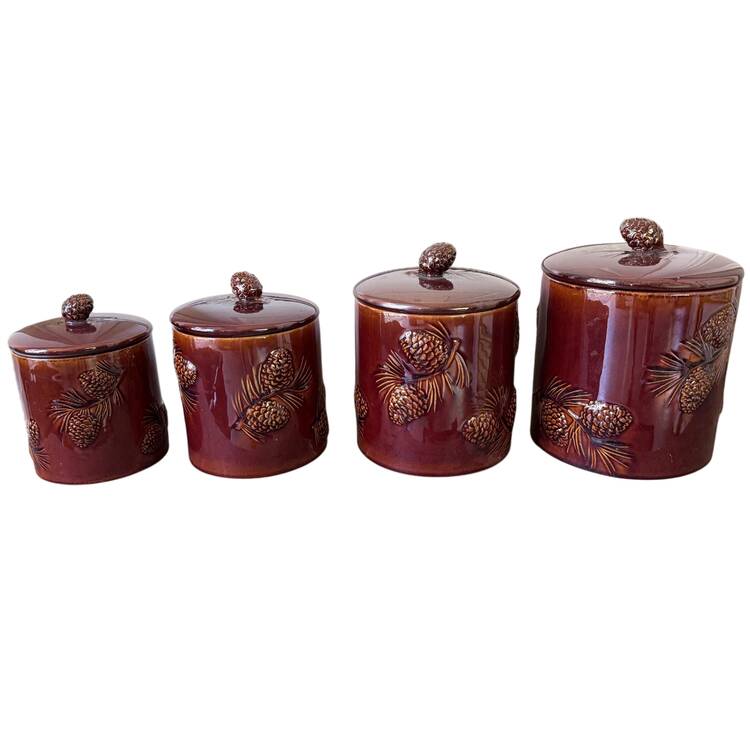 Fusion Pinecone Extra Large Canister & Lid