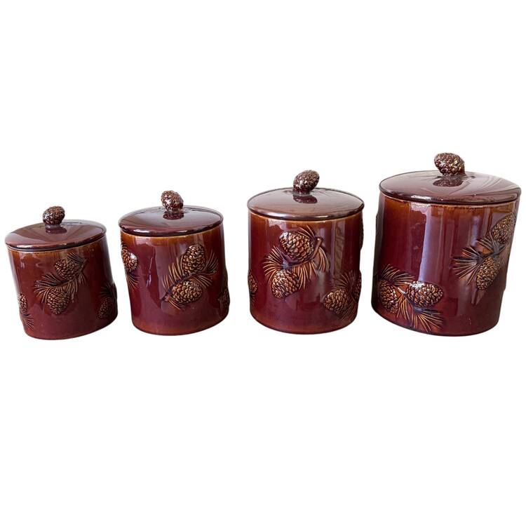 Fusion Pinecone Medium Canister & Lid