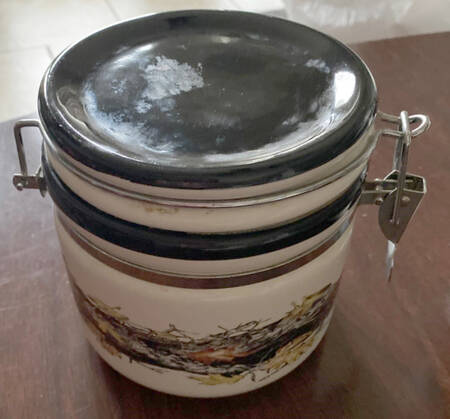 Mossy Oak Small Canister with Hinged Lid