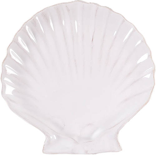 Seahorse and Seashell Menagerie White Appetizer Plate
