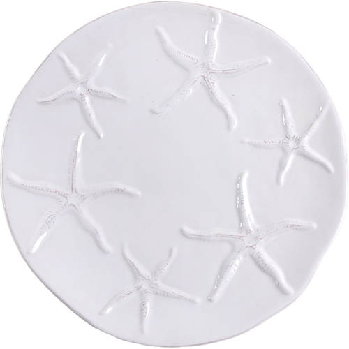 Seahorse and Seashell Menagerie White Dinner Plate
