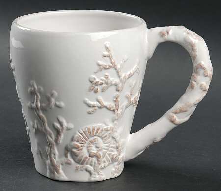 Seahorse and Seashell Menagerie White Mug