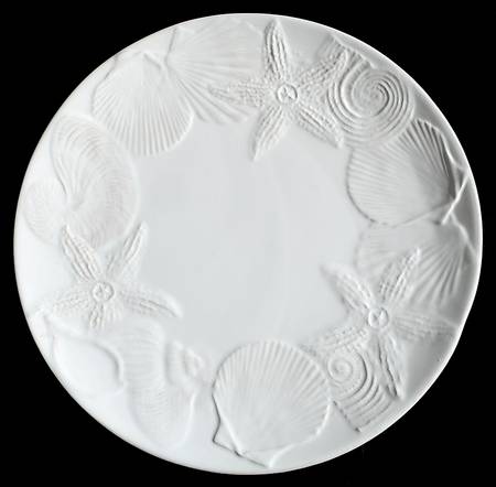 Seahorse and Seashell Menagerie White Dinner Plate