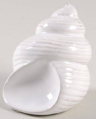 Seahorse and Seashell Menagerie White Figural Salt Shaker