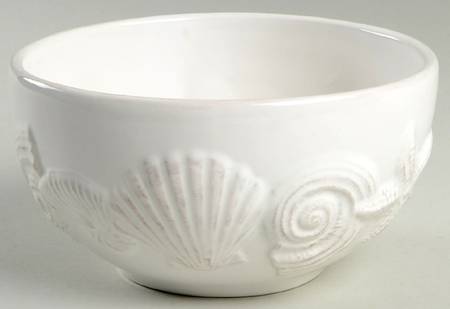 Seahorse and Seashell Menagerie White Soup/Cereal Bowl
