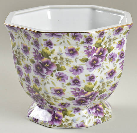 Pansy Chintz 6" Vase