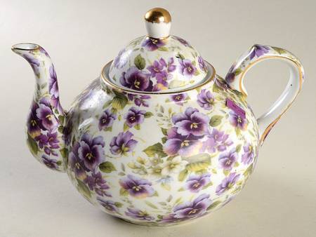 Pansy Chintz Teapot & Lid