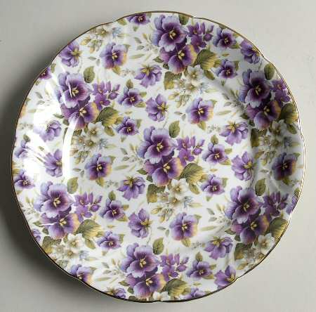 Pansy Chintz Salad Plate