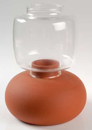 Terra Cotta Hurricane Votive & Globe