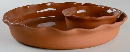 Terra Cotta 1 Piece Chip & Dip