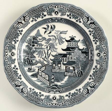 Willow Black Salad Plate