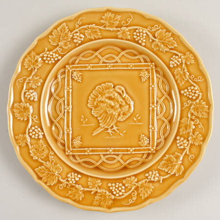 Turkey Yellow Luncheon Plate