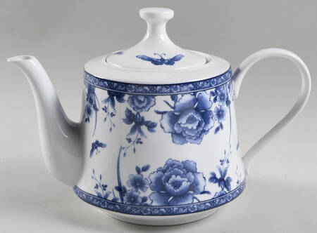 Blue Rose Teapot & Lid
