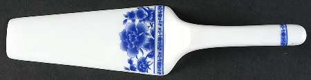 Blue Rose Solid Ceramic Pie/Cake Server