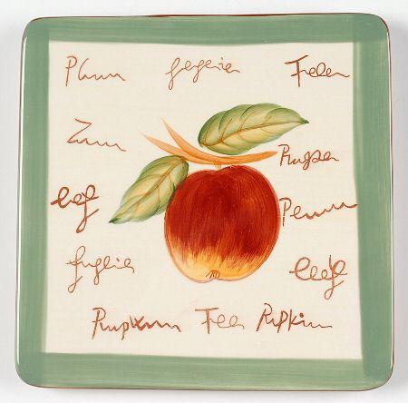 Fruit Writing (Green Band) Trivet