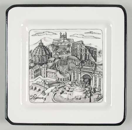 Cities Salad Plate