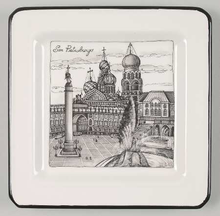 Cities Salad Plate